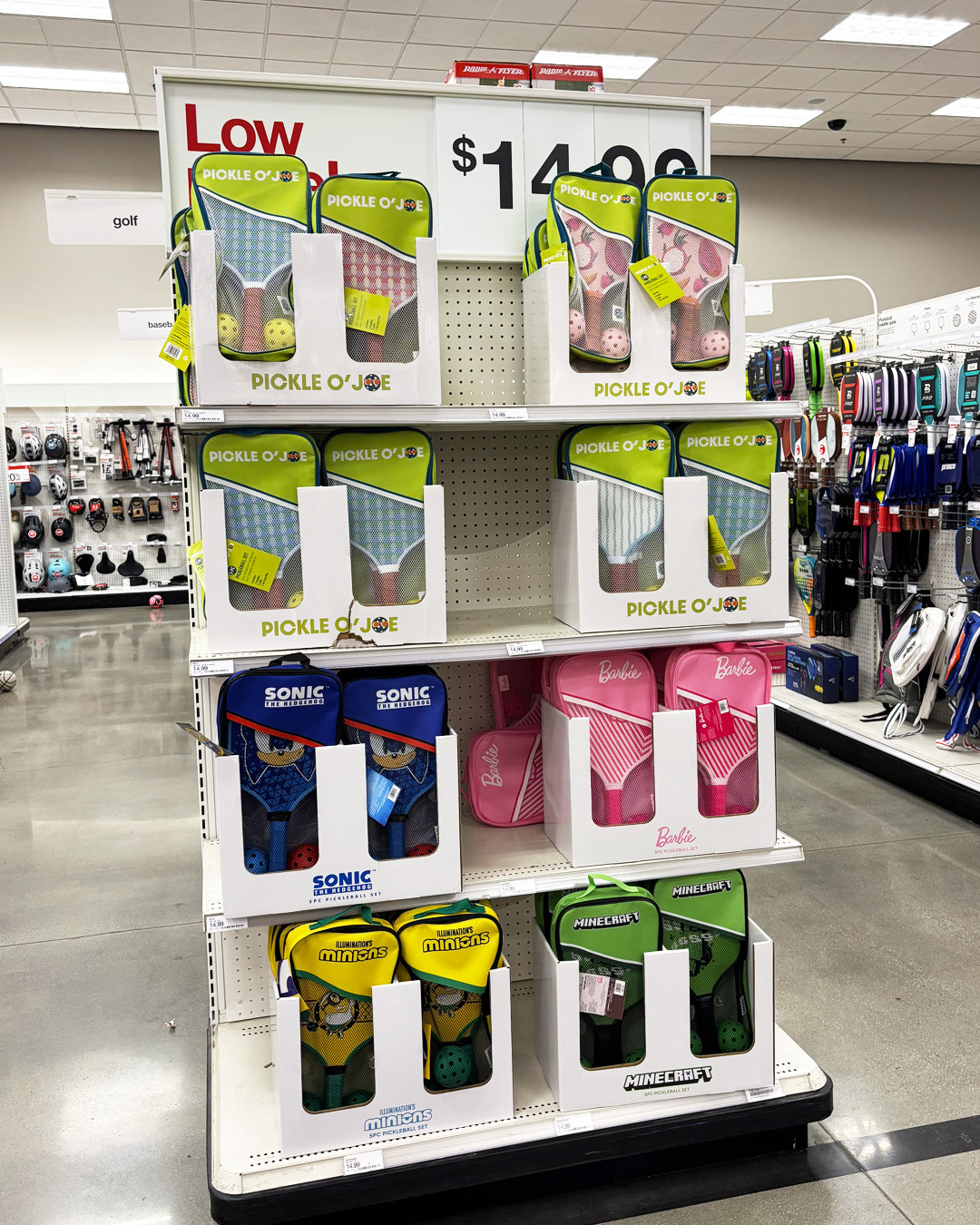 Pickleball ball and paddle sets 😍 Barbie, Minions, Sonic and more options
#pickleball #targetfinds 

 #LTKActive #LTKKids