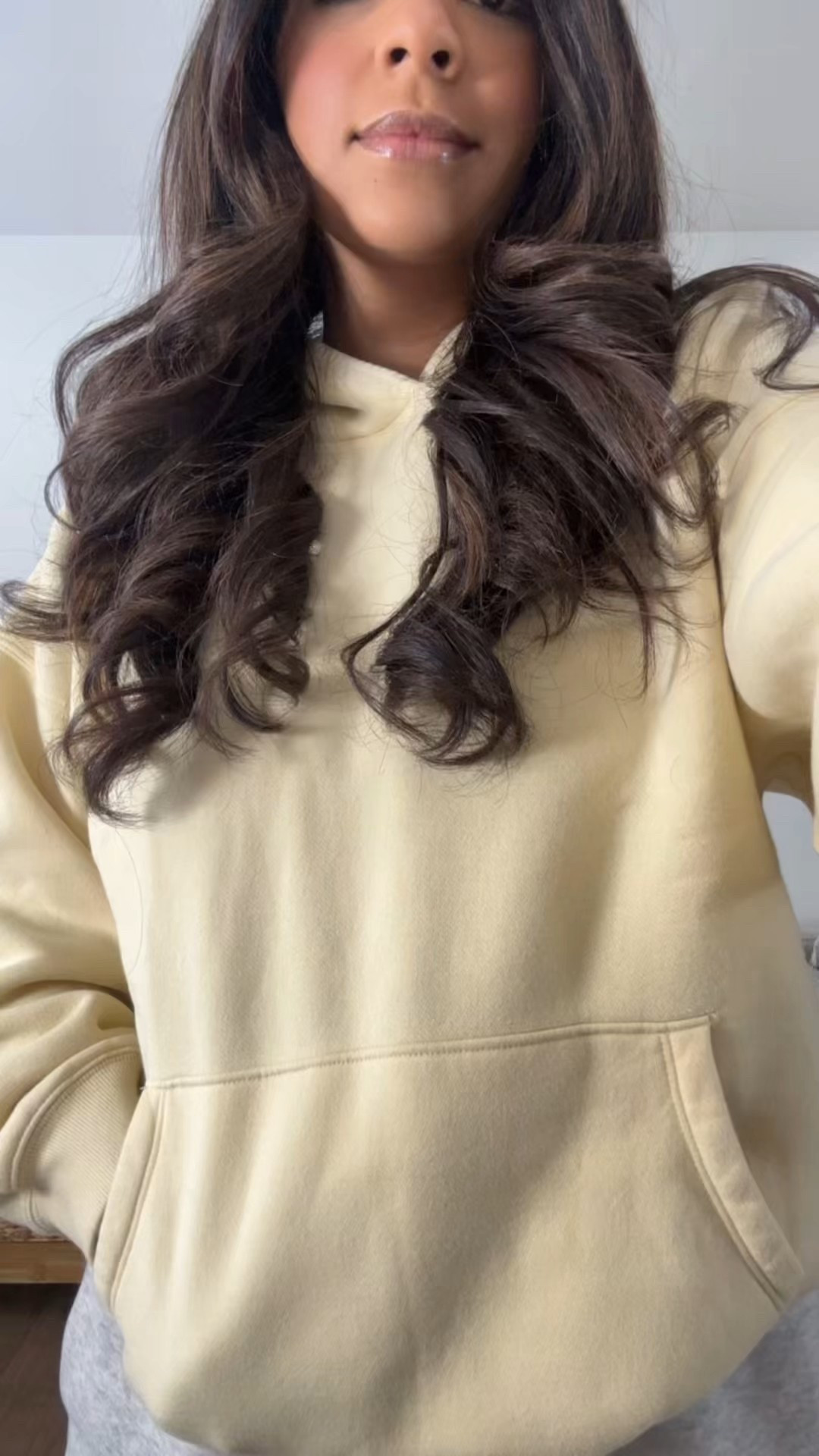 Abercrombie sale! Use code AF20 matching butter yellow spring sweat set! Large hoodie and medium long sweatpants- casual style- new balance 530 #abercrombiestyle @abercrombie 

#LTKSaleAlert #LTKMidsize #LTKmomlife