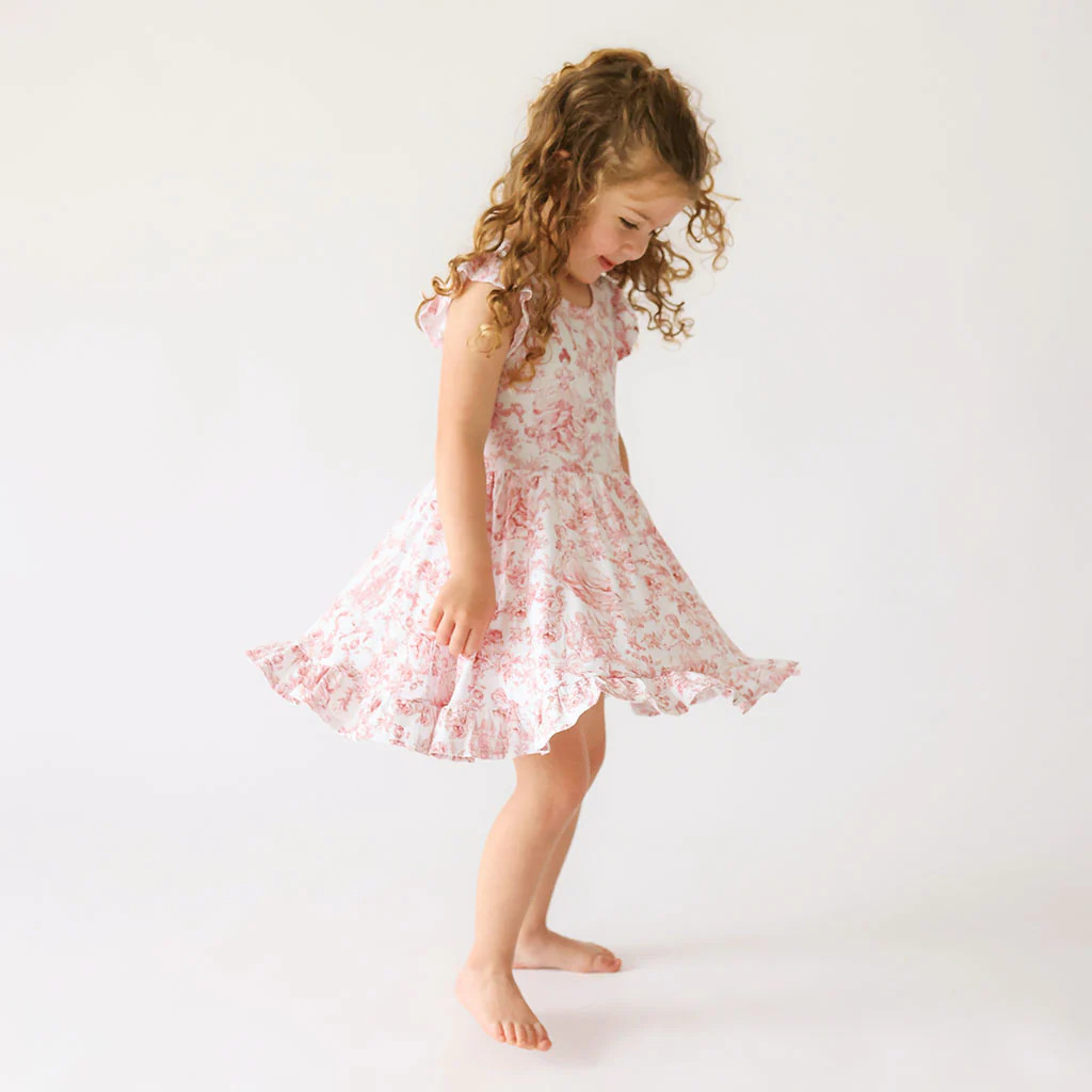 Antoinette Ruffled Twirl Dress | Posh Peanut