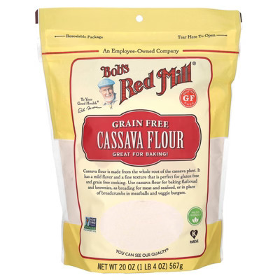 Bob's Red Mill Cassava Flour, Grain Free, 20 oz (567 g) | Target