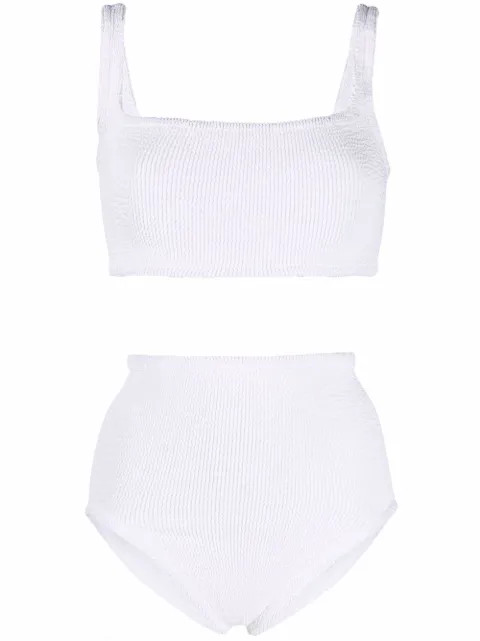 Xandra ribbed bikini set | Farfetch (UK)