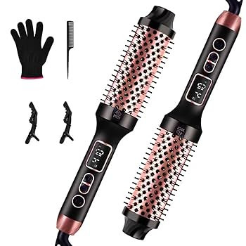 Upgraded Infrared Bounce Brush, Heated Thermal Round Brush with 5 Heat Settings & LED Display, 1.... | Amazon (US)