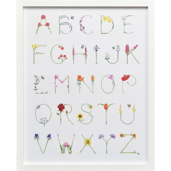 Flower Alphabet, 16" x 20" | Maisonette