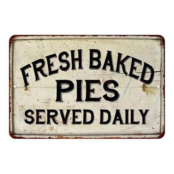 Fresh Baked Pies Vintage Look Chic Distressed Metal Sign  | Etsy (US)