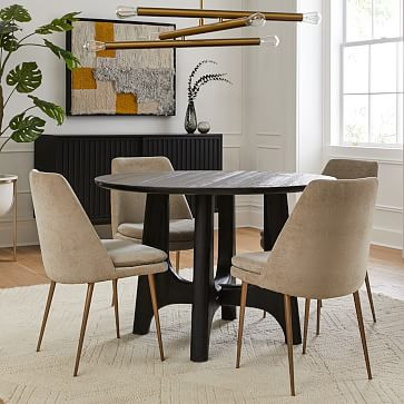 Tanner Solid Wood Round Dining Table | West Elm (US)