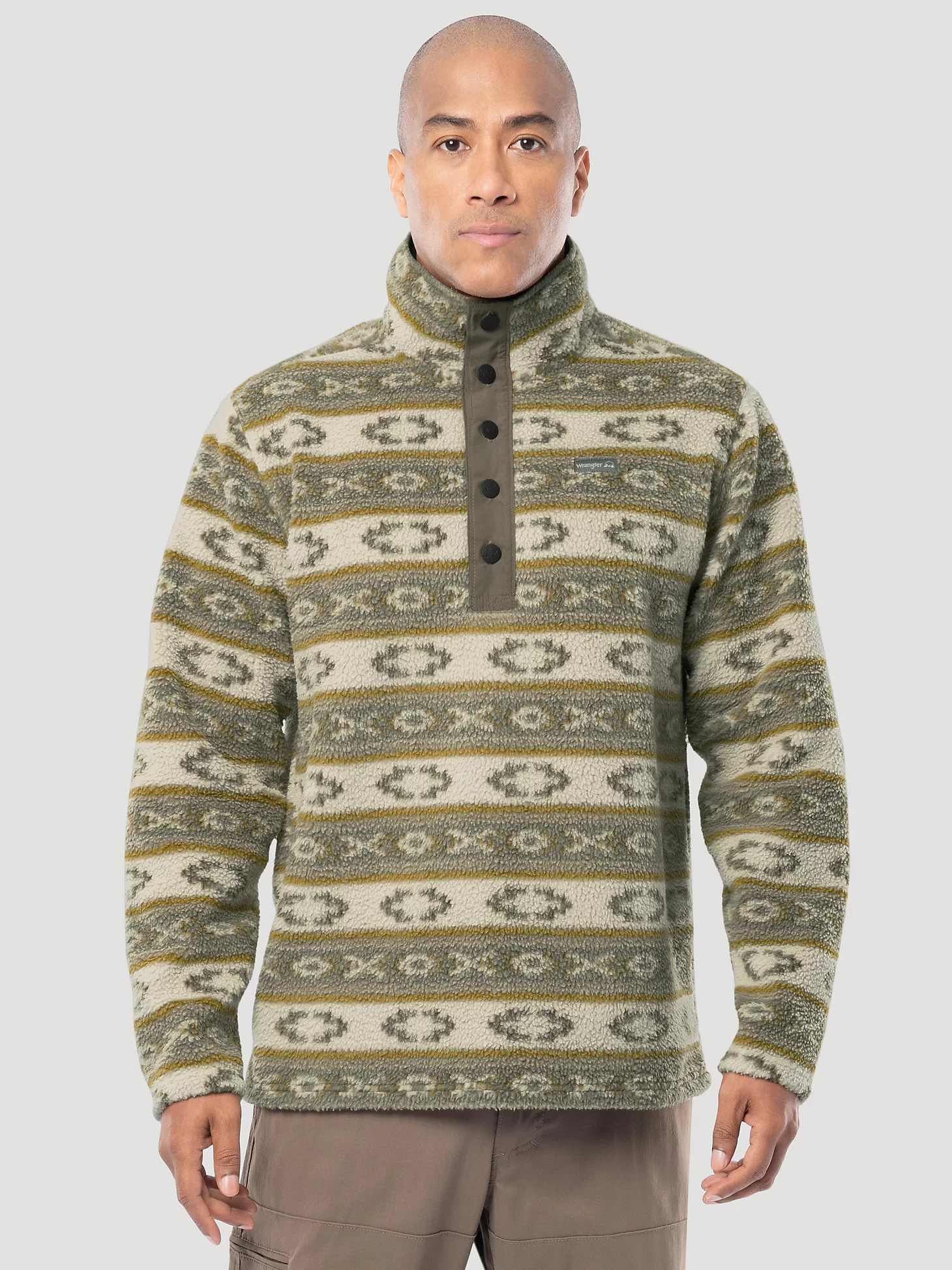 Men's Wrangler ATG™ Sherpa Pattern Pullover | Wrangler