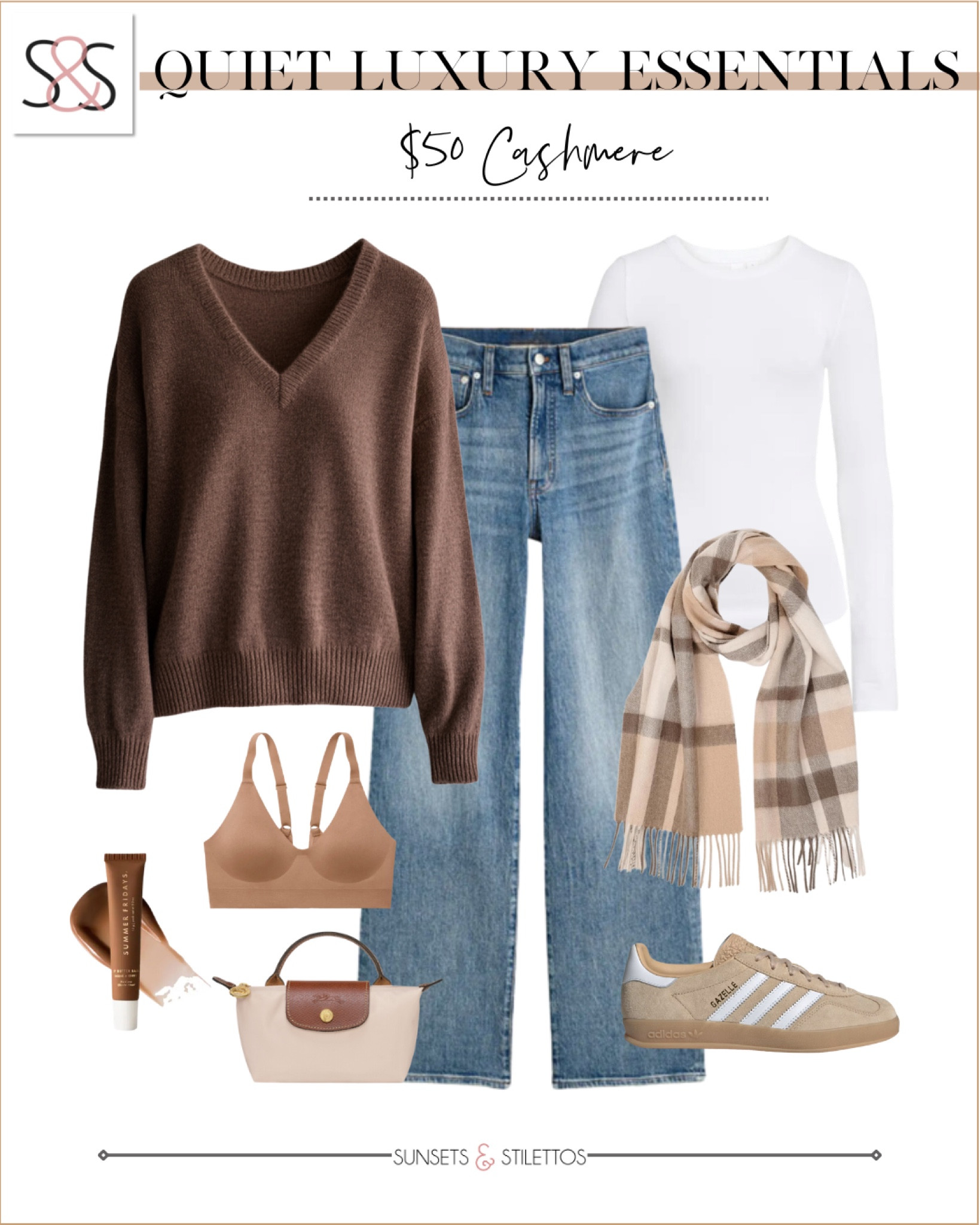 This V-neck cashmere sweater is amazing with wide leg jeans for winter into spring! Keep your work outfit, polished with these Adidas sneakers and a scarf!

Sunsets and Stilettos, workwear, Valentine’s Day 

#LTKOver40 #LTKSeasonal #LTKStyleTip