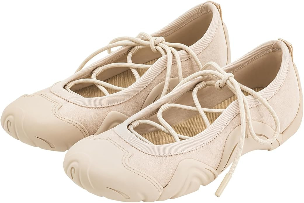 JW PEI Women's Caitlin Lace-up Ballerina Sneakers | Amazon (US)