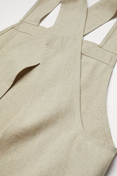 Linen-blend Apron - Light beige - Home All | H&M US | H&M (US + CA)