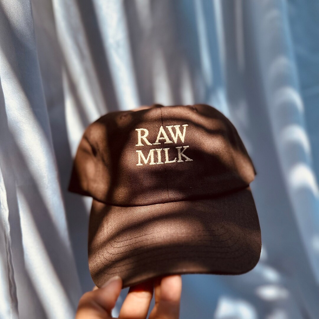 Embroidered Raw Milk Dad Hat - Washed Cotton Baseball Cap - Etsy | Etsy (Global)