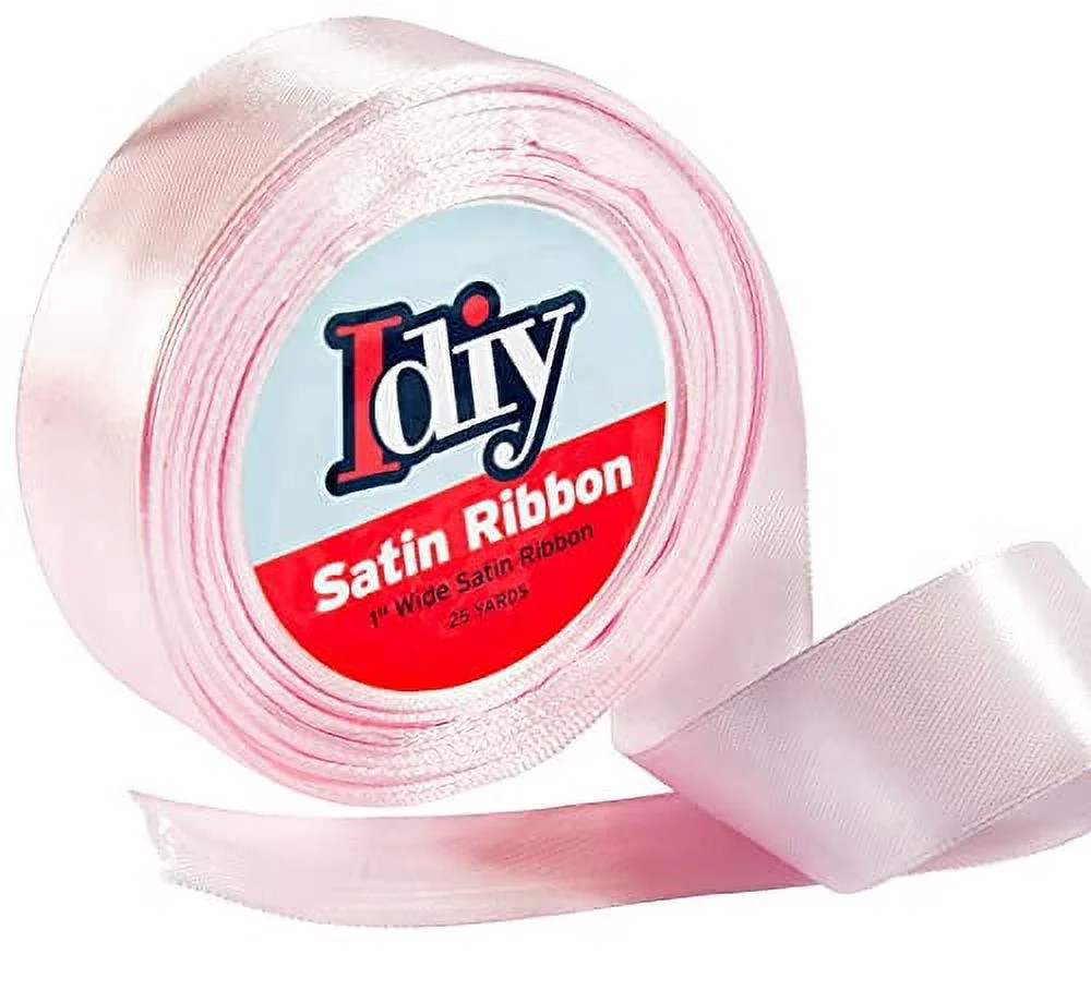 Idiy Satin Ribbon - 1, 25 Yards (Baby Pink) - Great for DIY Crafts, Gift Wrapping, Wedding Decora... | Walmart (US)