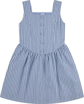 Kids' Stripe Cotton Blend Sundress | Nordstrom