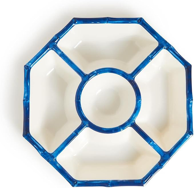 Two's Company Blue Bamboo Touch Chip And Dip | Amazon (US)