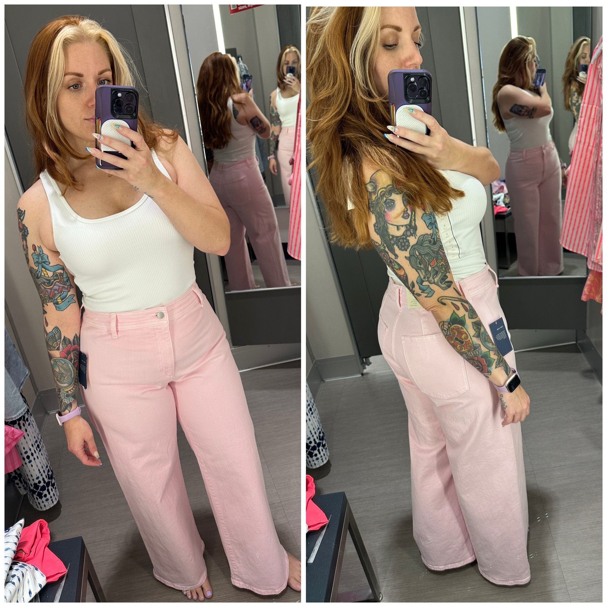 these pink pants might change the way i feel about wide leg!!

size 12 :)

#LTKfindsunder50 #LTKmidsize
