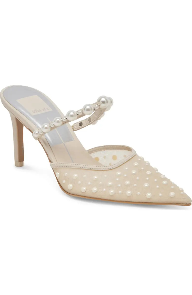Dolce Vita Katik Imitation Pearl Pointed Toe Pump (Women) | Nordstrom | Nordstrom