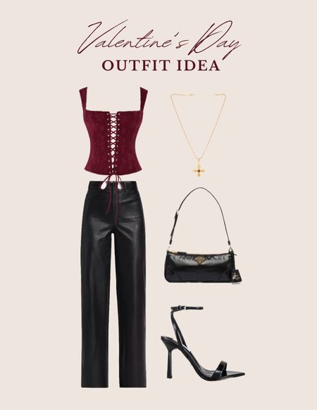 Valentines Day outfit idea — a corset and leather pants is always a good idea! 

#LTKSeasonal #LTKstyletip