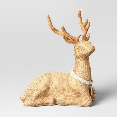 Jute Woven Sitting Deer Brown - Threshold™ | Target