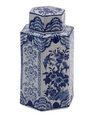 13x8 Chinoiserie Ceramic Jar With Lid | Pillows & Decor | Marshalls | Marshalls