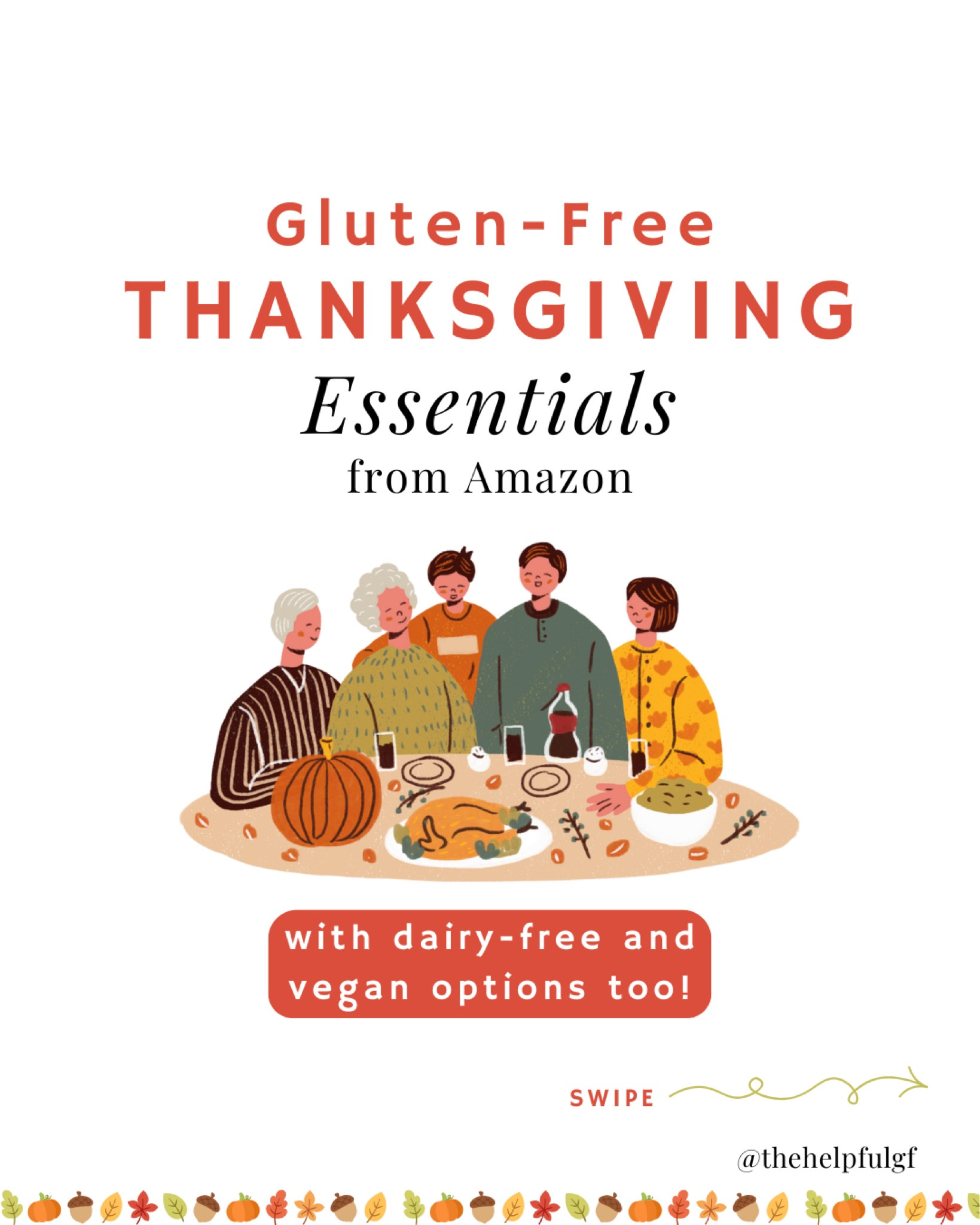 Snag the gluten-free food you need for the best gluten-free Thanksgiving dinner from Amazon! Find dairy-free and vegan options too for a healthy and allergy free holiday dinner!

#LTKHoliday #LTKSeasonal #LTKFamily