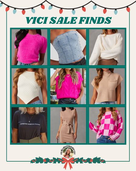 Take an extra 40% off sale finds at VICI! 
found some cute choices that are extra 40% off! 
VICI has some cute tops and bottoms!! 

#vici #sweaters #shirts #tank #tops #bottom #salefinds #concert 

#LTKSeasonal #LTKworkwear #LTKstyletip