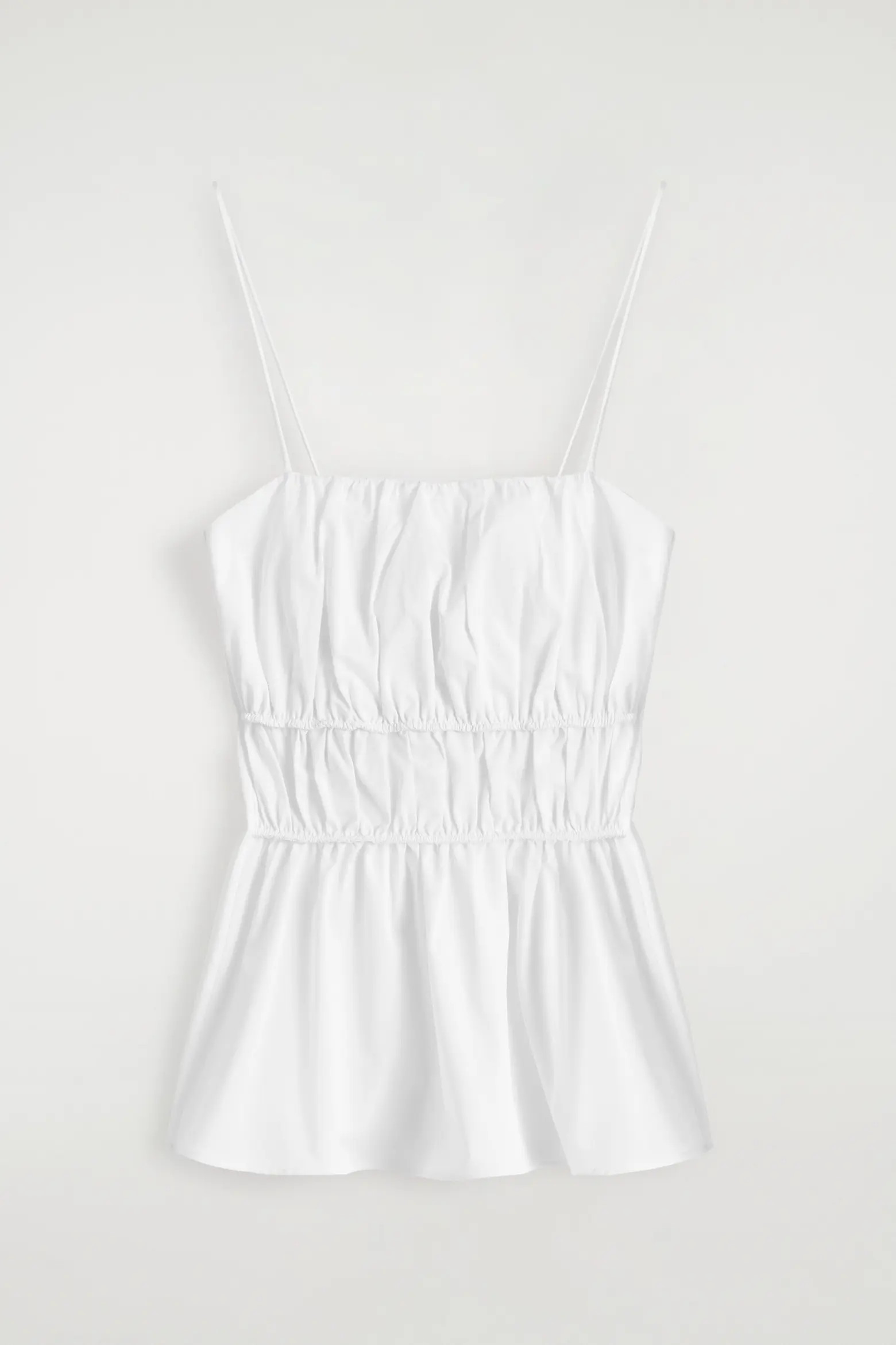 Gathered Cotton Peplum Top (Women) | Nordstrom | Nordstrom