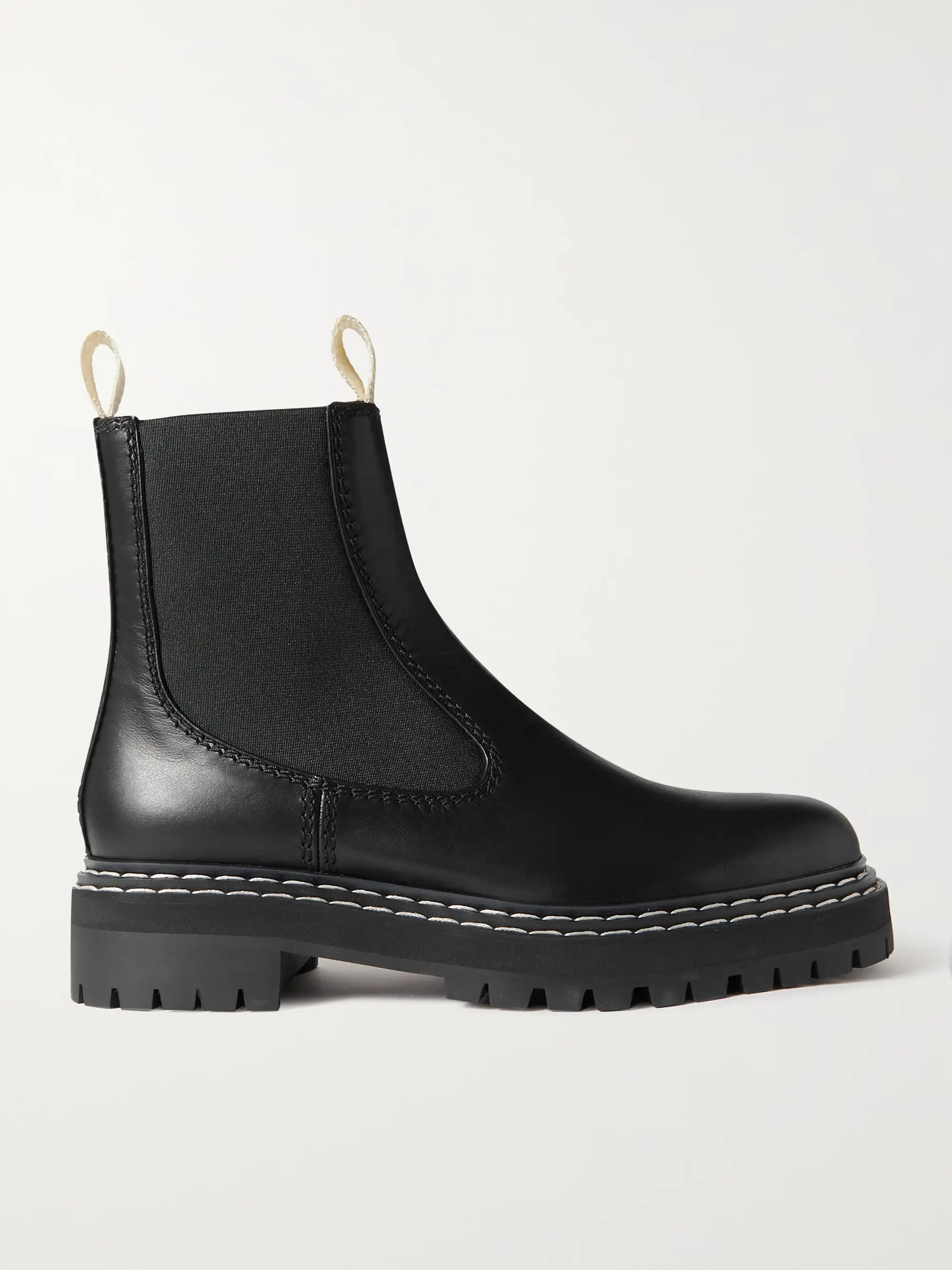 Topstitched leather Chelsea boots | NET-A-PORTER (UK & EU)