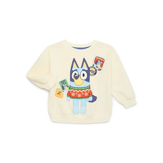 Bluey Toddler Boys Holiday Crewneck Sweatshirt, Sizes 12M-5T - Walmart.com | Walmart (US)