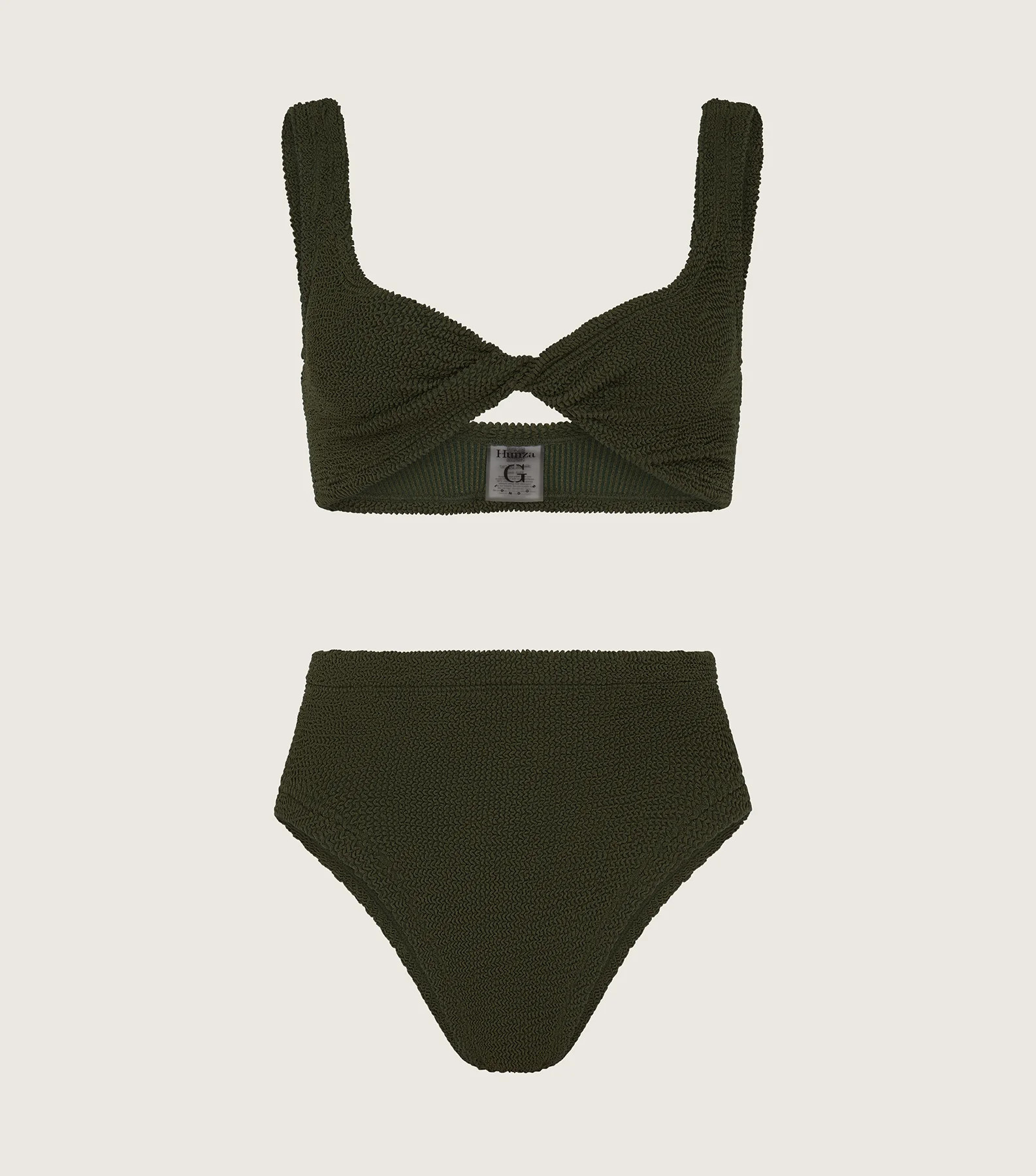 Jamie Bikini - Metallic Khaki | HUNZA G