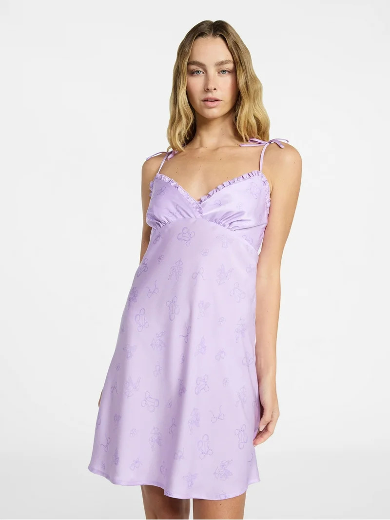 No Boundaries Sleepwear Slip Dress, Women's XS-XXL | Walmart (US)