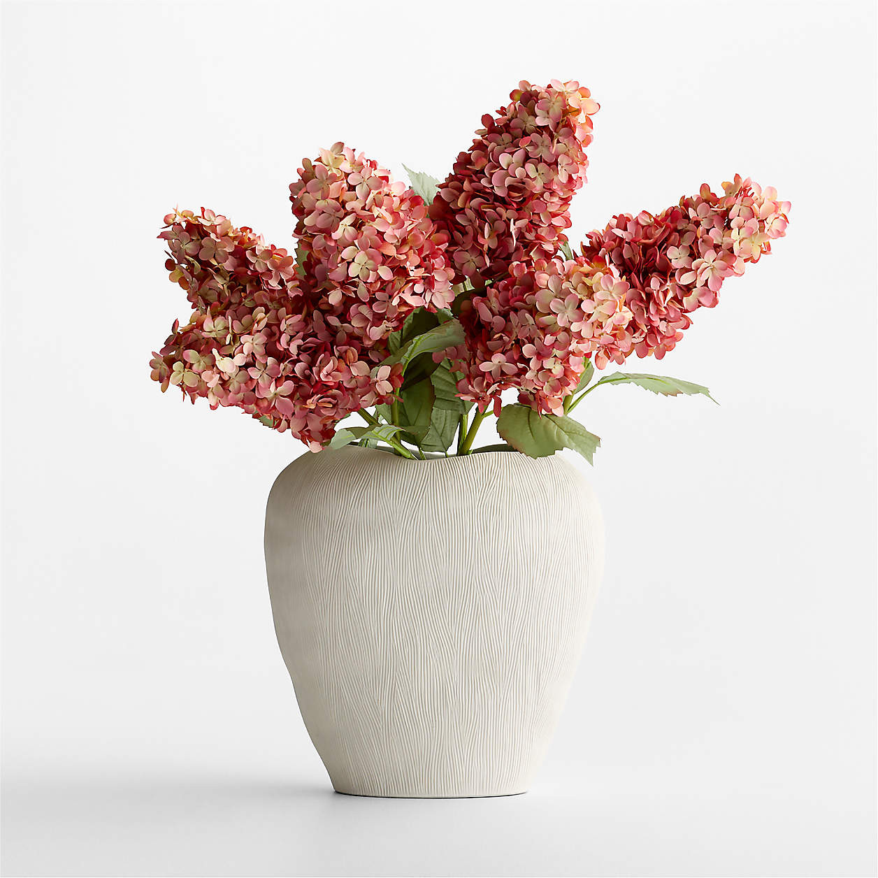 Faux Pink Cone Hydrangea 31" + Reviews | Crate & Barrel | Crate & Barrel