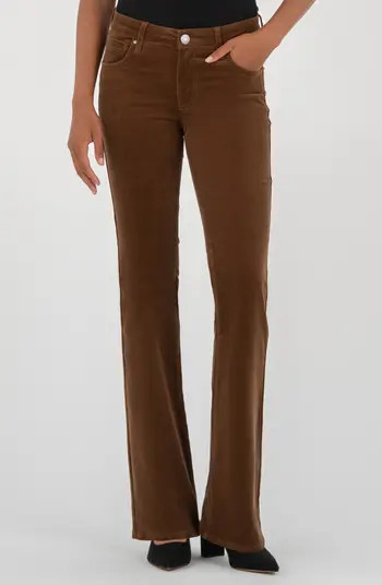 Natalie Mid Rise Bootcut Corduroy Pants | Nordstrom
