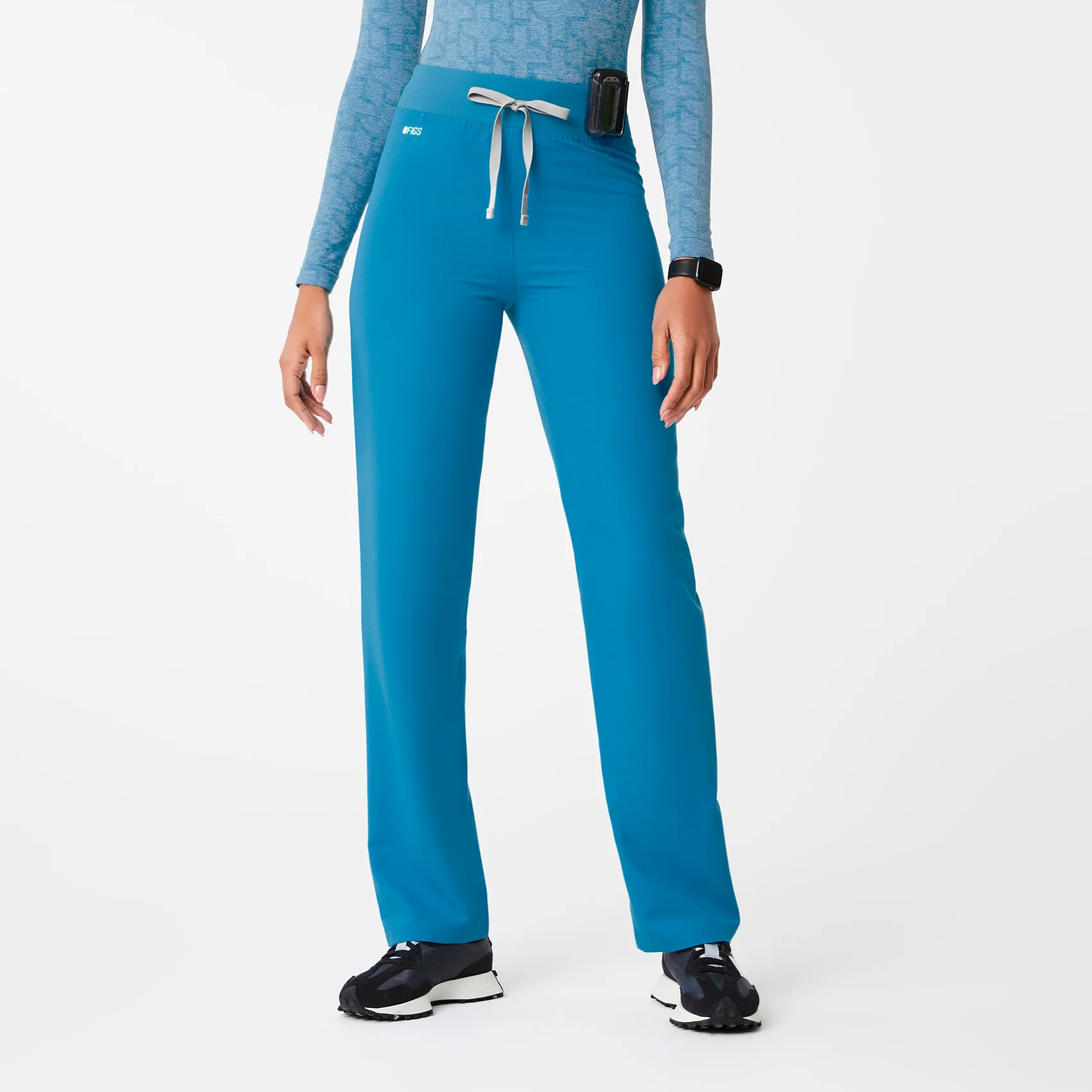 Women’s High Waisted Livingston Scrub Pants™ - Extreme Blue · FIGS | FIGS