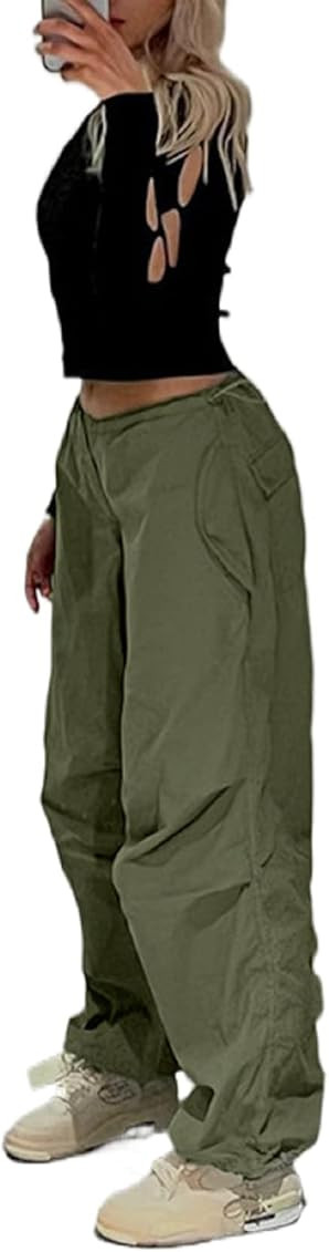 Oversized Cargo Pants Drawstrings Baggy Pants | Amazon (US)