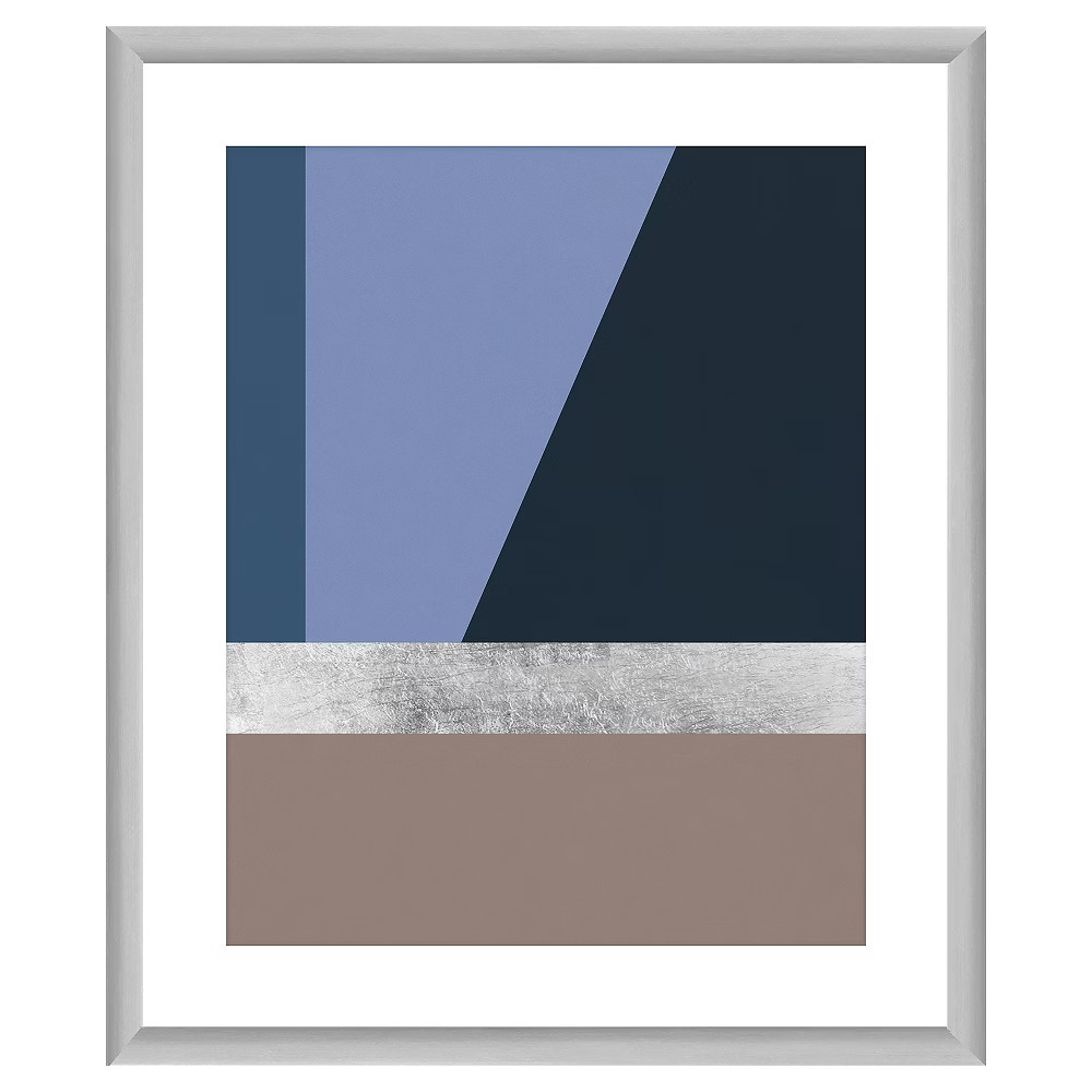 18"" x 22"" Matted to 2"" Silver Lining Picture Framed Silver - PTM Images | Target