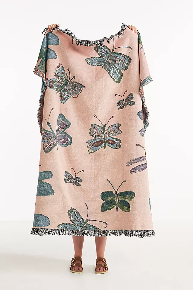 Jacquard-Woven Cierra Throw Blanket | Anthropologie (US)