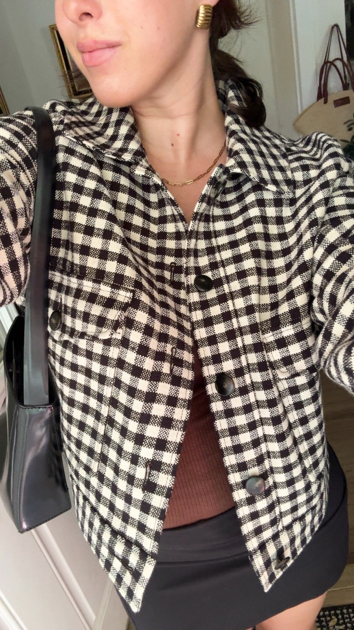 Sezane outfit ! Jacket is size 6 | Sezane fall, fall sezane haul, jacket, checkered jacket, fall outfits, fall outfit idea, mini skirt, Abercrombie outfit, fall outfit ideas, fall ootd 

#LTKSeasonal #LTKMidsize #LTKSaleAlert