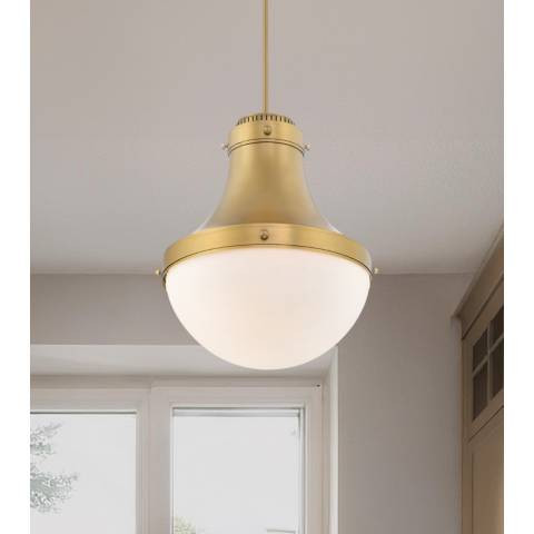 Purelight 16 1/4" Wide Legacy Brass Pendant Light | Lamps Plus