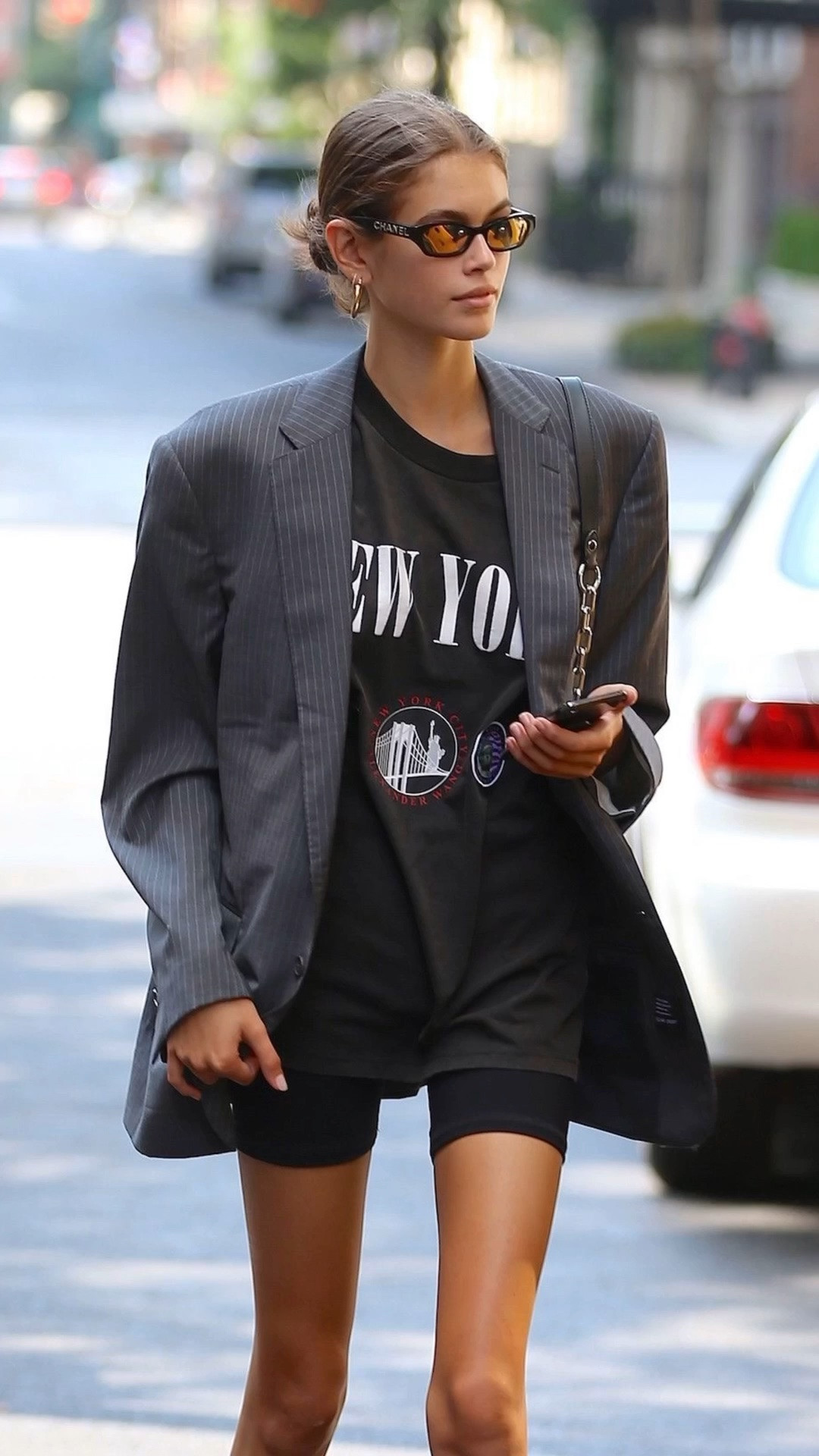 Stealing from my mums wardrobe to recreate Kaia Gerber’s model off duty look 🖤

blazer over tee, oversized blazer outfit, biker shorts outfit, smart casual street style, monochrome black outfit, blazer and shorts, off duty model style, NYC street style, elevated casual, graphic tee styling, layered basics, minimal street style, summer blazer look, biker shorts styling

#LTKspring #LTKsummer #LTKeurope