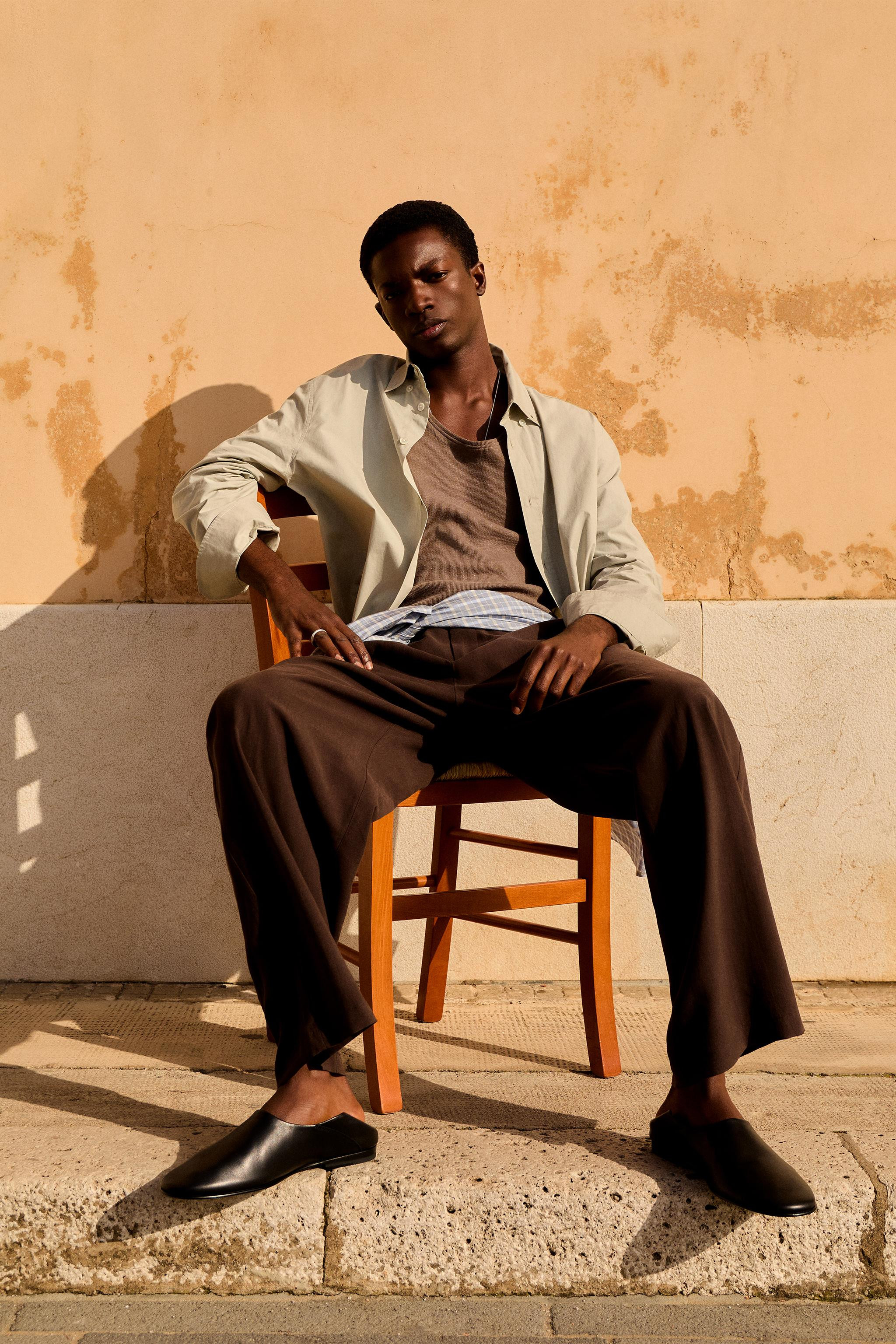 BLAZER AUS LEINEN MIT GERAFFTEN ÄRMELN | Zara DE