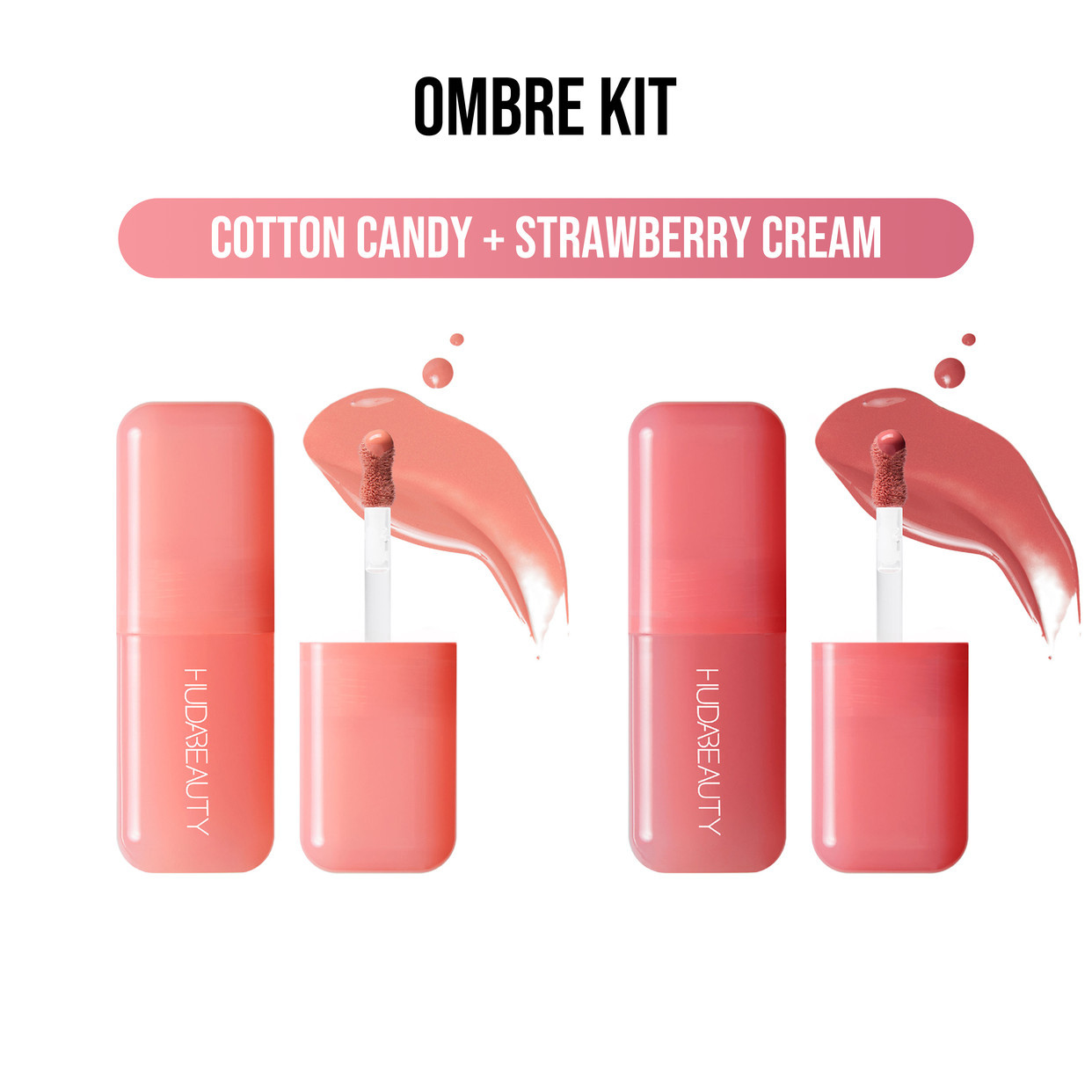 Blush Filter Ombre Kit: Cotton Candy + Strawberry Cream | Huda Beauty US