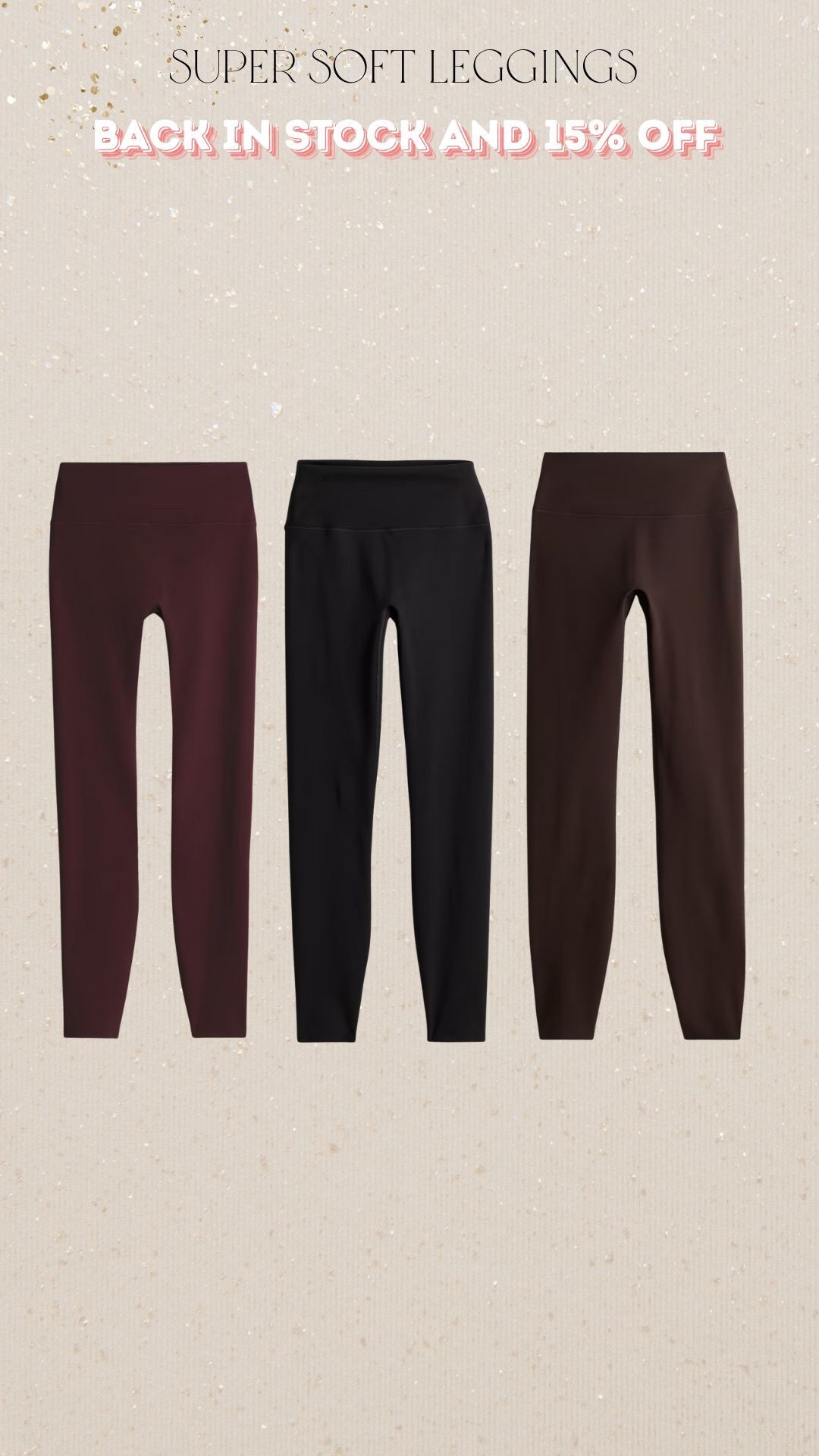The leggings I wear all the time have 15 % off and the chocolate plum , brown and black are fully in stock 😍perfect for casual autumn outfits or for working out / Pilates 

#LTKuk #LTKautumn #LTKstyletip
