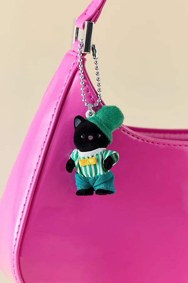 Calico Critters Figure Keychain in Green at Urban Outfitters | Urban Outfitters (US and RoW)