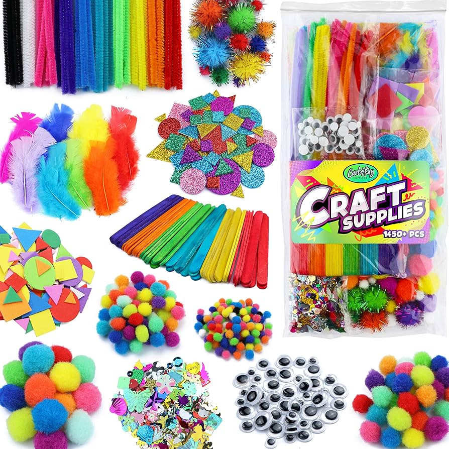 Arts and Crafts Supplies Kit for Kids - Boys and Girls Age 4 5 6 7 8 Years Old - Toddler Art Set ... | Amazon (US)