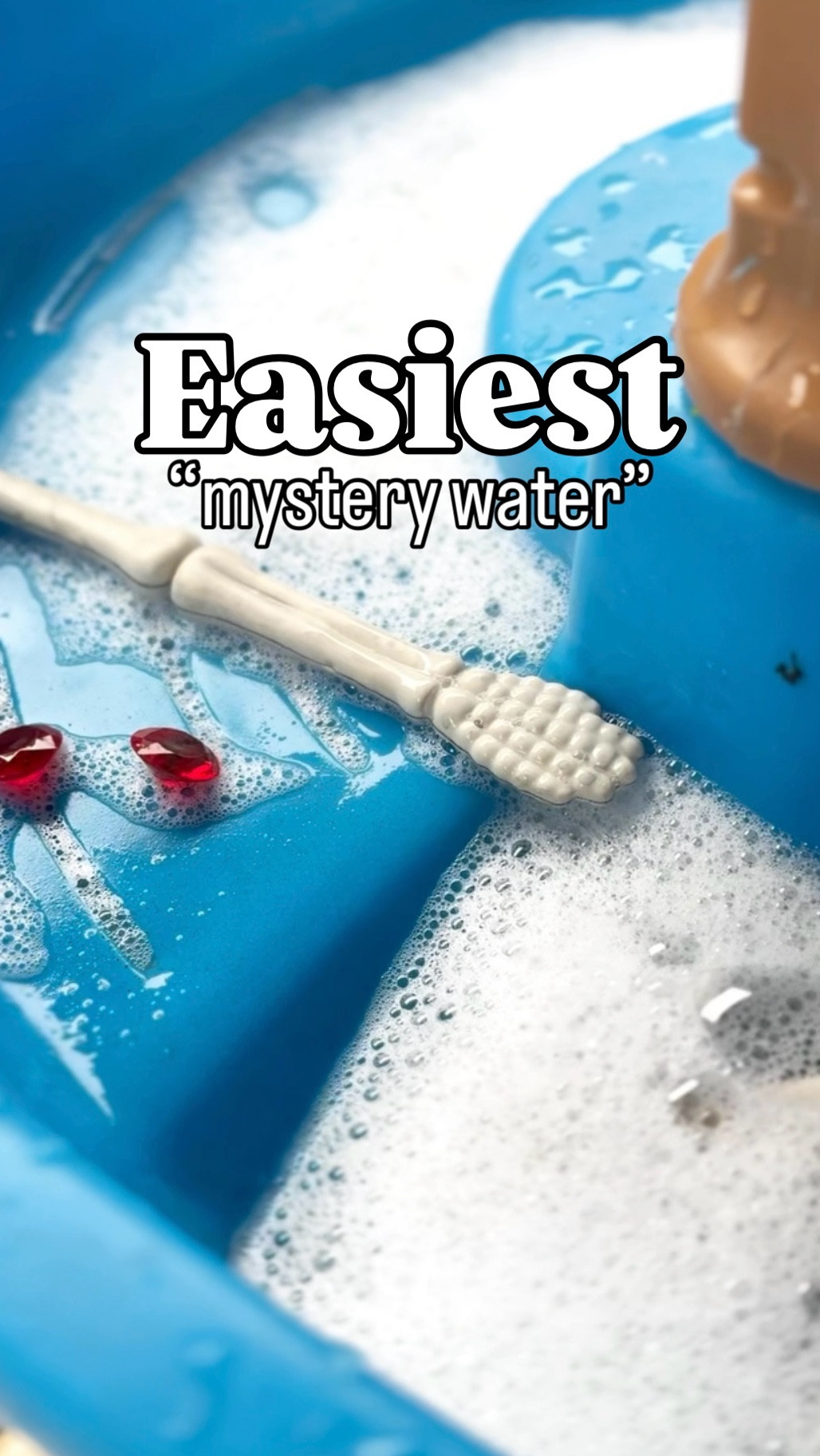 It’s Halloween meets pirates. 🏴‍☠️🎃

The magic of mystery water is always in what’s hiding underneath. Maybe it’s gems for little treasure hunters, spooky spiders for a Halloween twist, or even some buried bones.

This version is simple—just bubbles on top. But even with the easiest set-up, the foam hides the view and keeps the mystery alive.

All dollar store finds + a water table = low-cost, high-play payoff… because I haven’t met a kid yet who doesn’t love water play! 

#watertable #halloween #skeleton #pirate #hiddentreasures #kidsactivity #waterplay

#LTKKids #LTKFamily #LTKHalloween