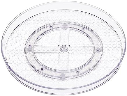 Amazon Basics Clear Lazy Susan Turntable Organizer, 12-Inch, 2-Pack | Amazon (US)