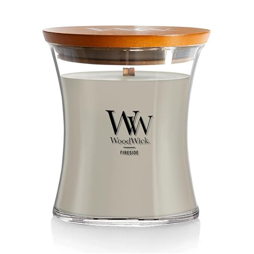 WoodWick Fireside Holiday Candle Gifts for Women and Men, 9.7 oz Medium Hourglass Candle with Crackling Wick | Amazon (US)
