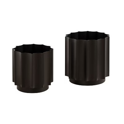 Kate and Laurel Scalone Metal Planter Set | Target