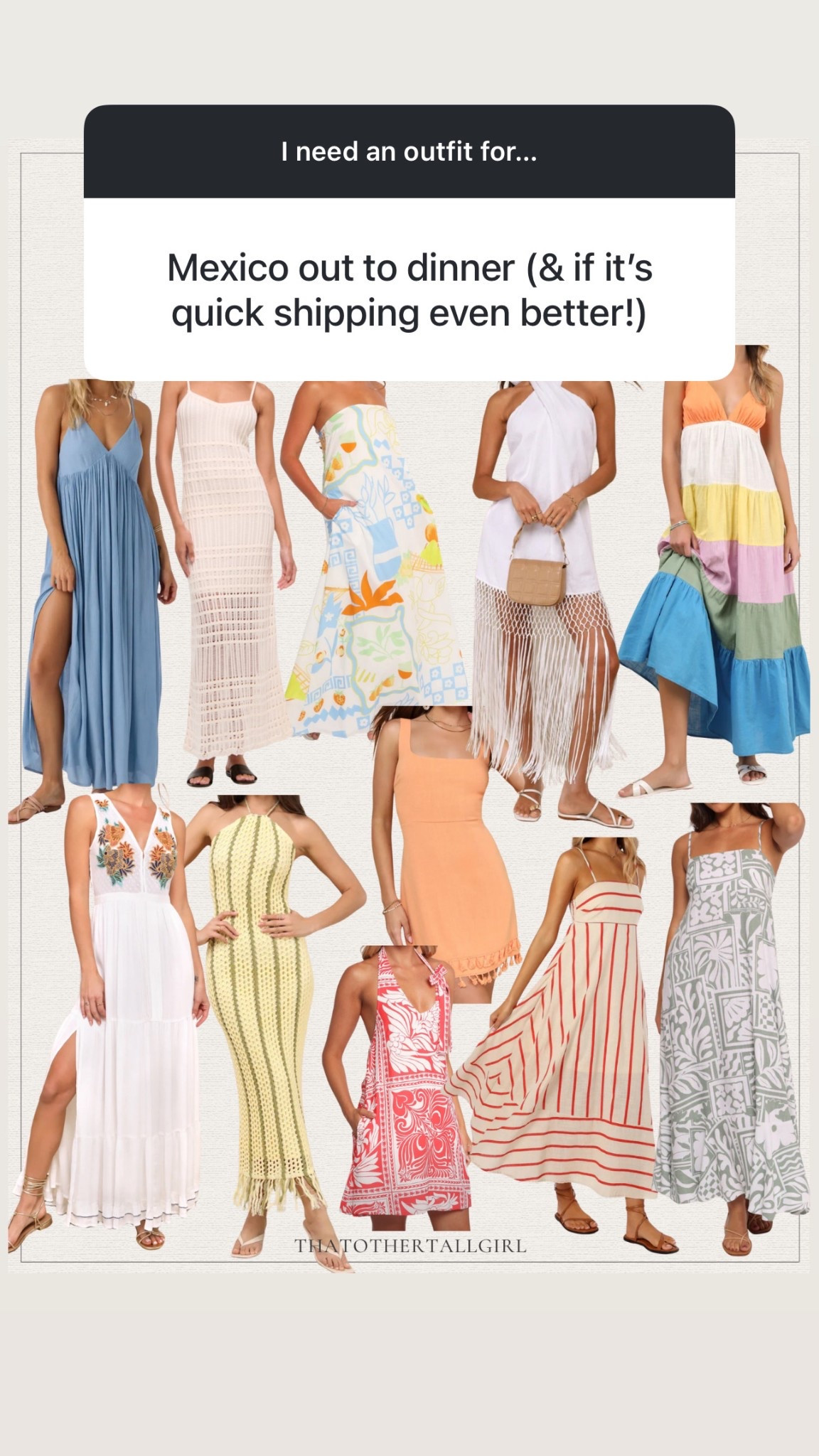 Mexico dresses, vacation, beach, dinner 

#LTKTravel #LTKStyleTip #LTKMidsize