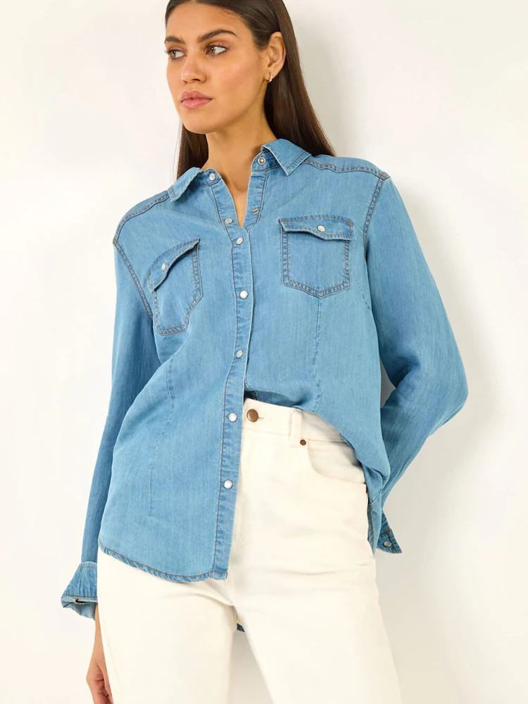 Roman Light Blue Denim Pocket Front Shirt | Next EU