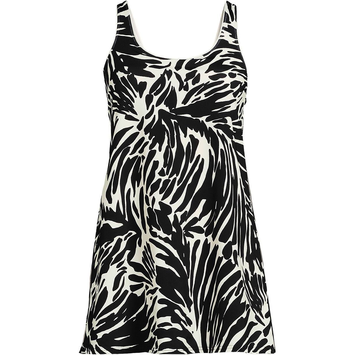 Women's Long Torso Scoop Neck Mini Swim Dress Swimsuit | Lands' End (US)